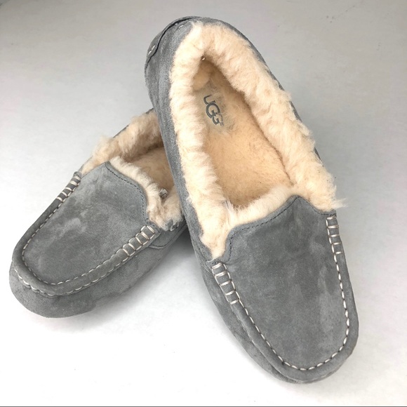 ❎SOLD UGG Ansley Loafer Slipper Moccasin Gray Sz 7 - Picture 3 of 8